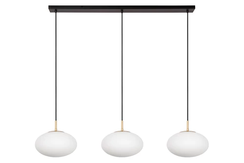 Lucide ELYSEE - Hanglamp - 3xE27 - Opaal - uitgezet